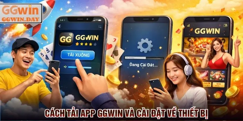 Cách tải app GGWin trên 2 dòng hệ điều hành và cài ứng dựng hoàn tất trên máy