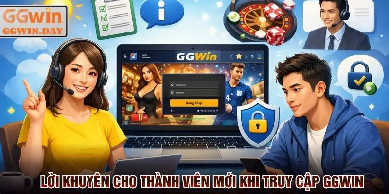 Lời khuyên cho hội viên mới khi truy cập vào trang chủ GGWin