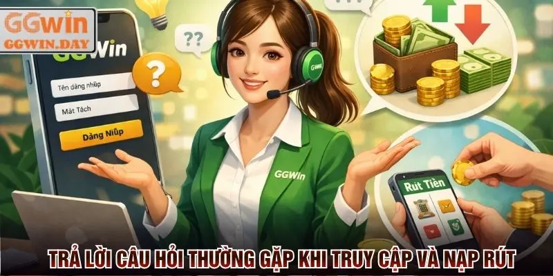 Trả lời câu hỏi thường gặp khi hội viên đăng nhập GGWin và nạp rút