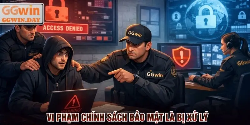 Vi phạm chính sách bảo mật GGWin sẽ bị xử lý theo quyền hạn
